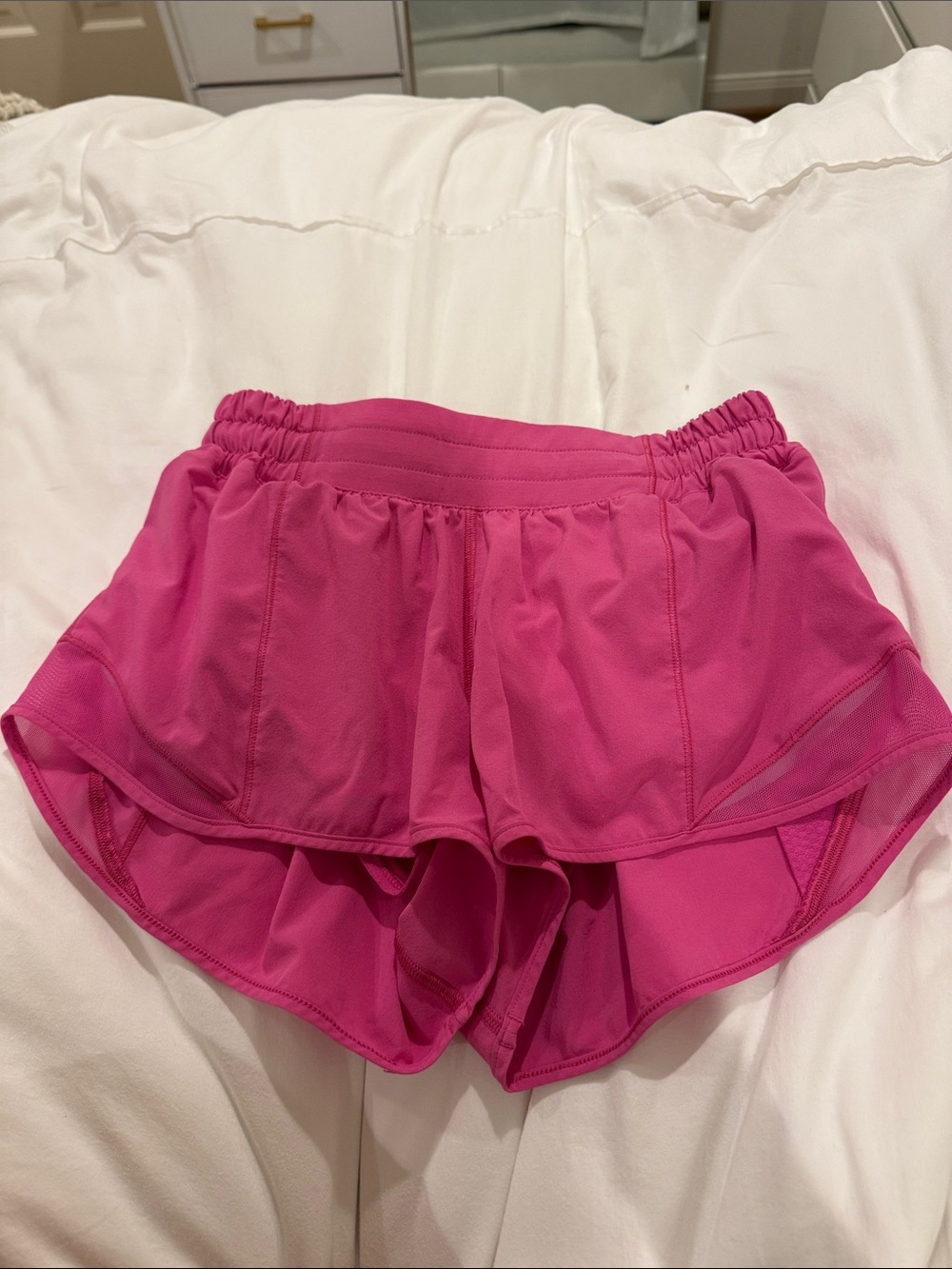 Women's Pink Athletic Running Shorts